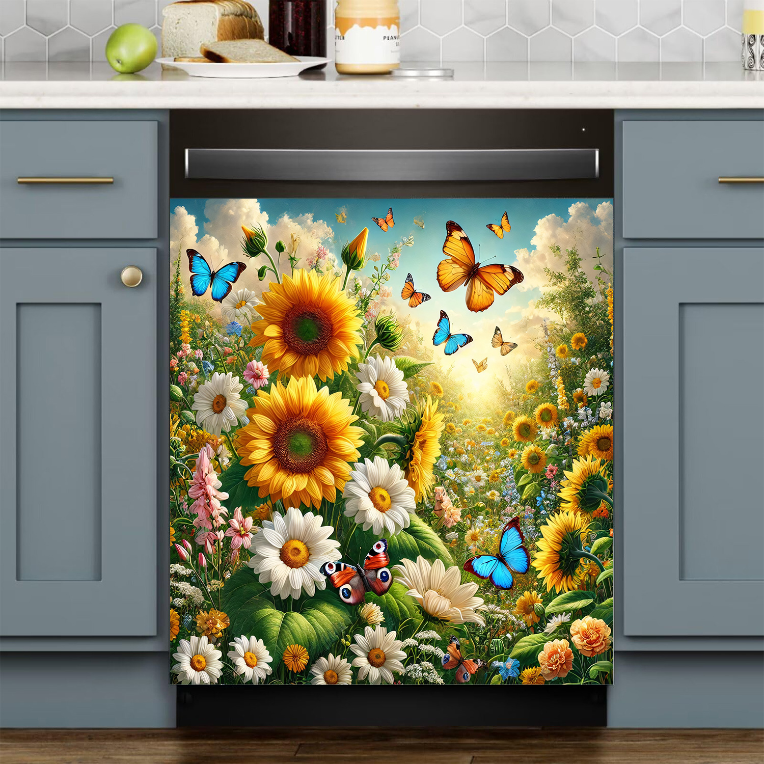 

2d Door Banner, Magnetic Dishwasher Cover - Decorative, Reusable For Fridge, Washer & Cabinet Doors - Parties & Events, Washing Machine Door, Dishwasher Magnet Cover