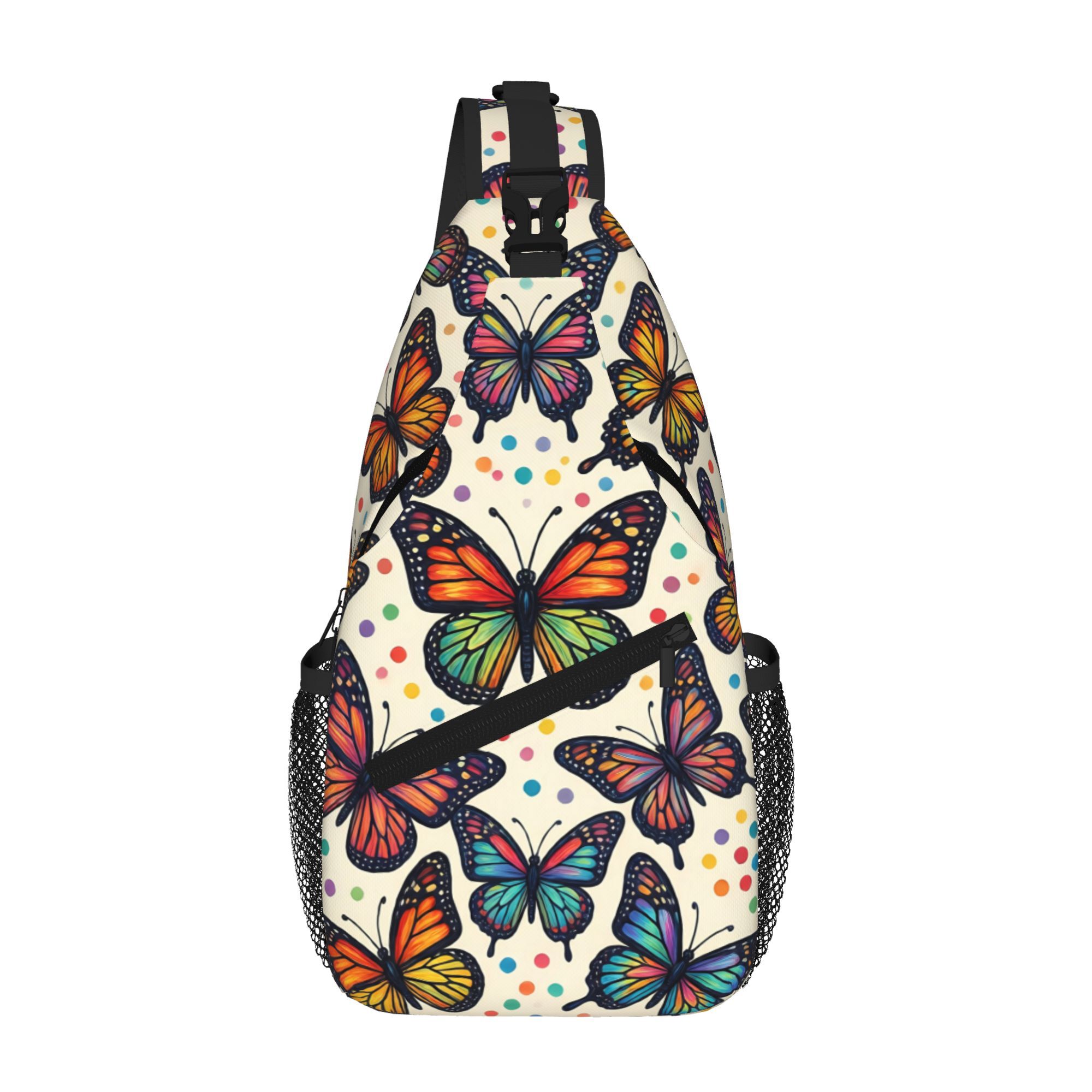 Image of Vibrant Pattern Sling Bag, Lightweight Crossbody Chest Bag, Adjustable Strap Casual Daypack For Men Women Travel Hiking, Bag For Outdoor Sports & Daily Use
