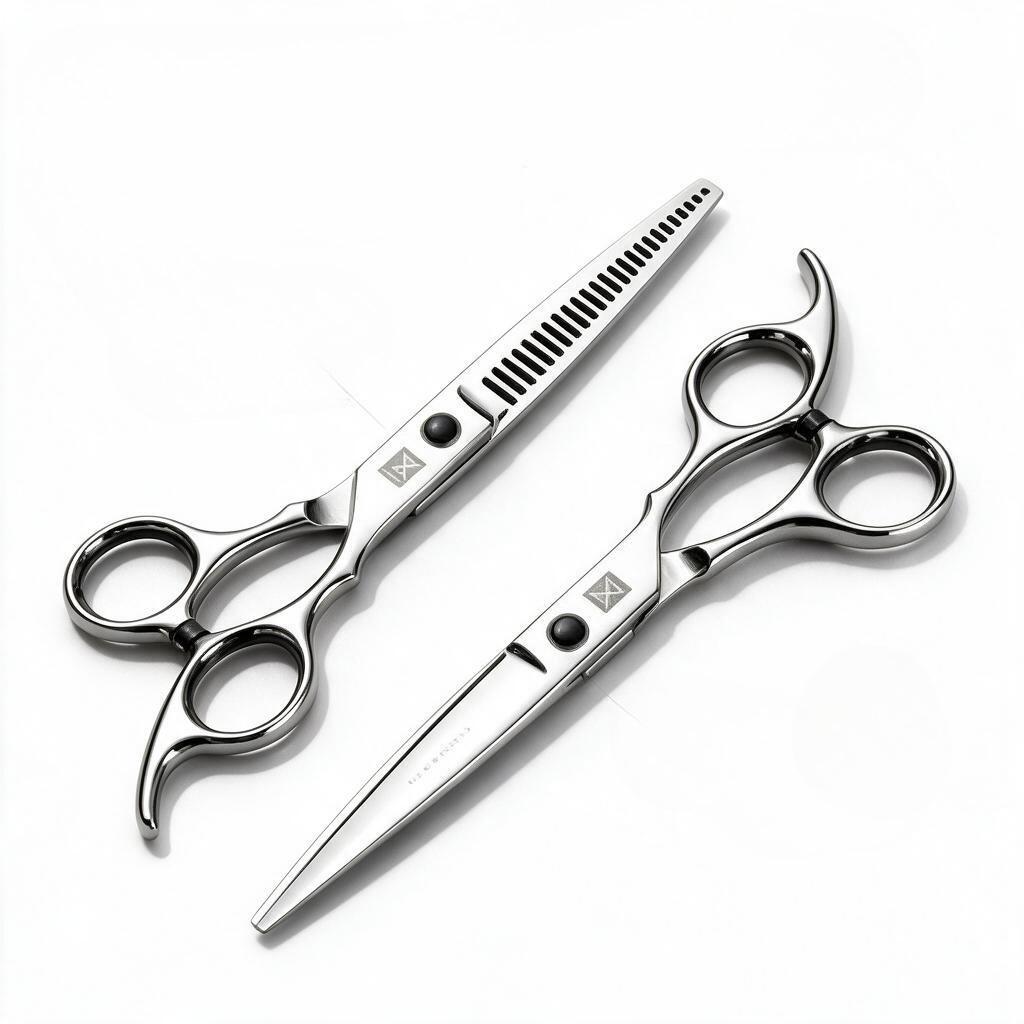 TEMU 2 Pack Hair Cutting Scissors, Stainless Steel Barber Scissors For , Hand- Blade With Ergonomic Handle, Hair Trimming Shears For Home Haircut,