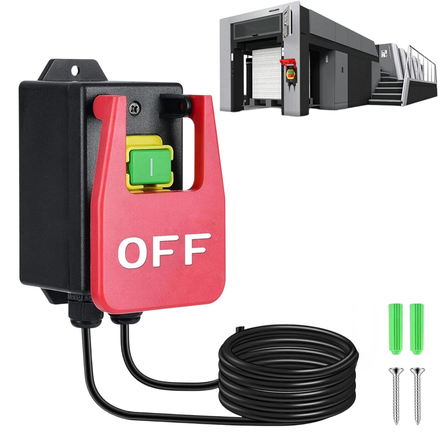 Single-phase Switch Protect Cover, For Planer Drill Cutting Machine Router Woodworking Bench