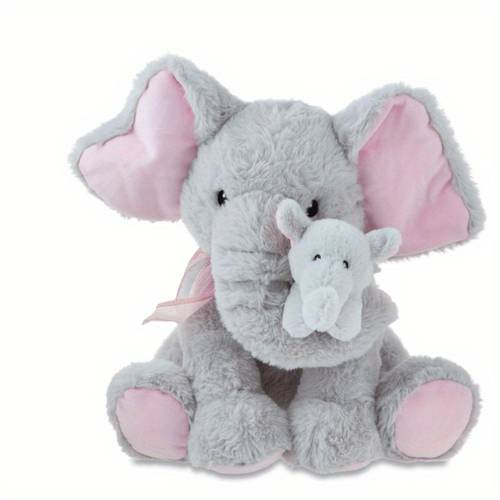 mothers day large gray mom and me elephant plush 16 in by