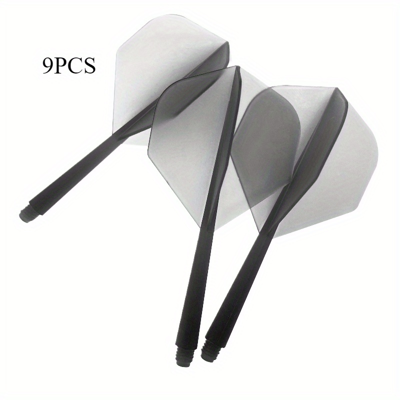 Image of 9pcs Of The 2025 Spring New Outdoor Game Universal 2ba Integrated Dart Shafts, Featuring 70% Transparent Plastic Dart Additions, Suitable For Bar Competitions And Professional Tournaments