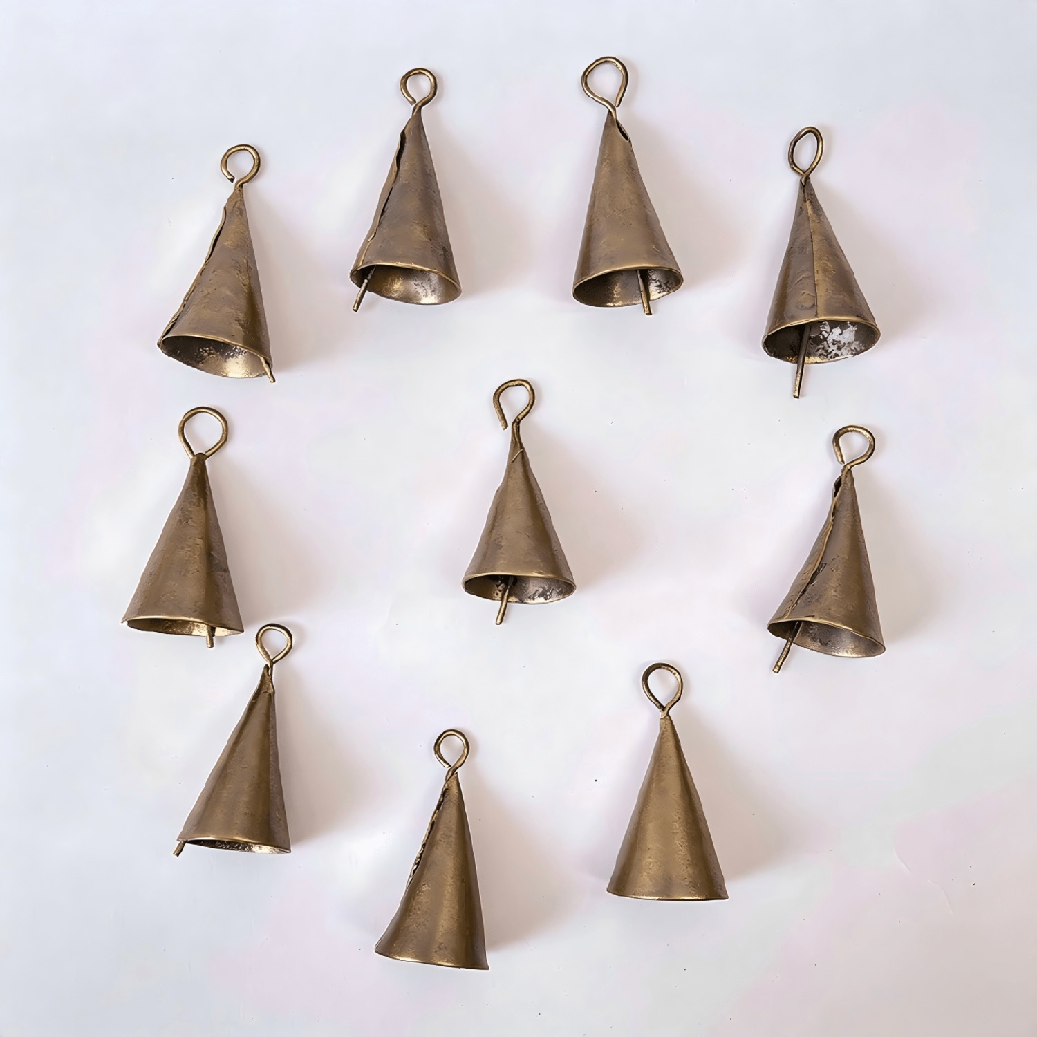 TEMU 10pcs 1.75 Inch Bells For Crafts, Home Decor, Christmas Bell Ornaments, Christmas Bell Decorations, Christmas Bells For Decoration - Vintage