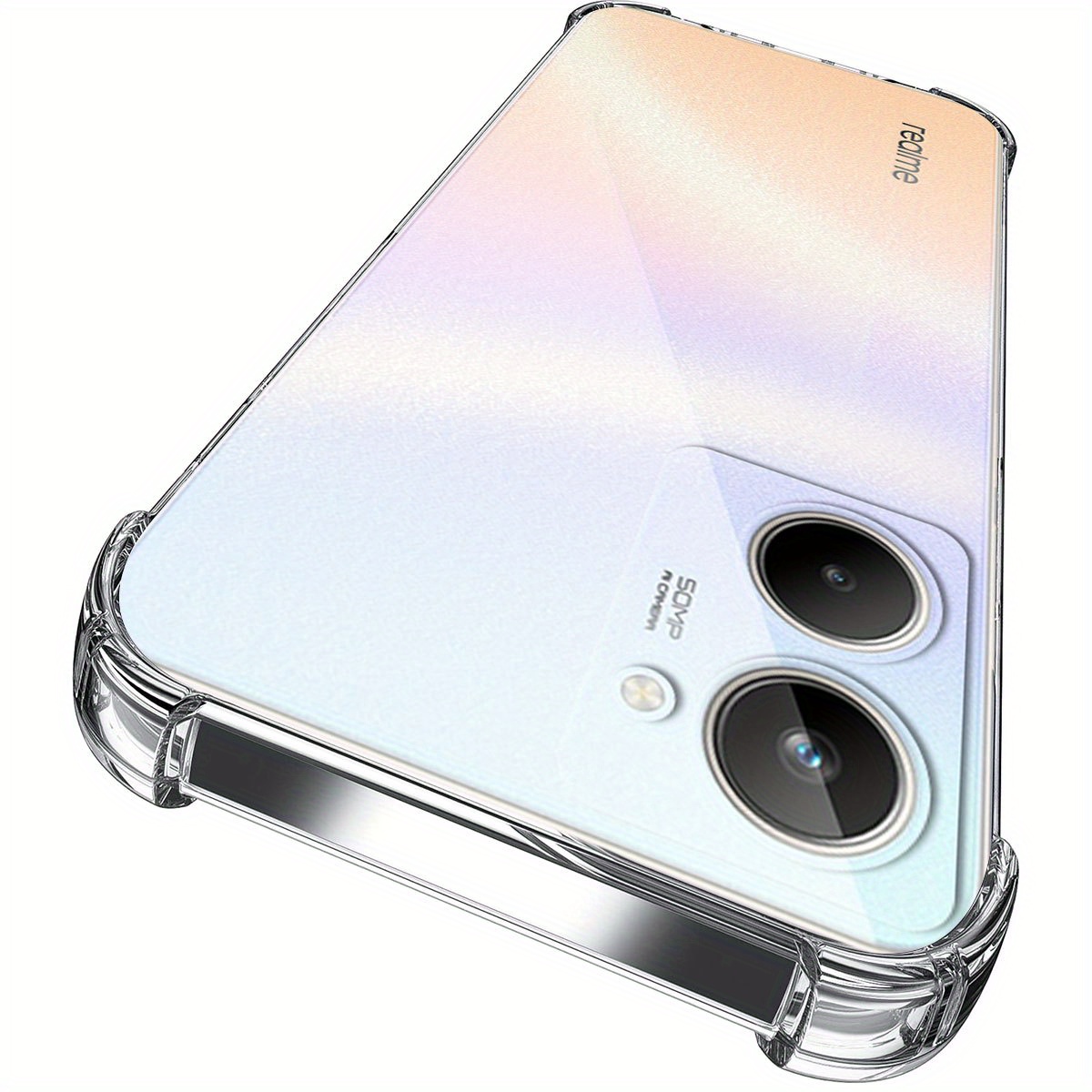 TEMU Phone Case: For Realme 10 4g Case [drop Protection] Shockproof Protective Transparent For Realme 10 Case Women Men Phone Bumper Case For Realme