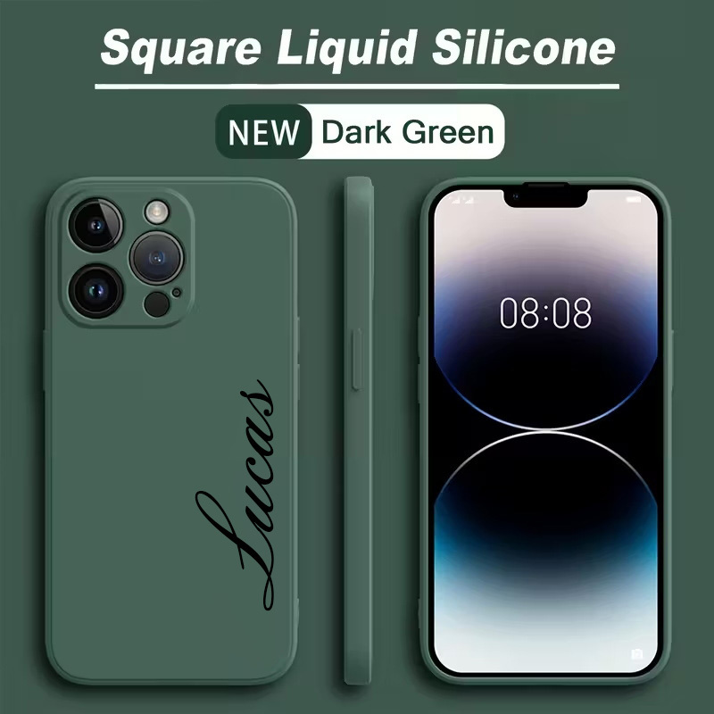Phone Case - Liquid Phone Cases With Personalized Text And Names, In Colors, Designed For Iphone 17/16/15/14/13/12/11 Pro Max/pro/plus. Cases Are Shockproof, Lightweight, Soft, Stylish, And Durable