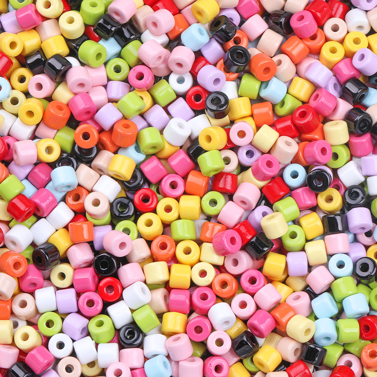 10pcs Random Color Acrylic Spacers Beads for DIY Jewelry