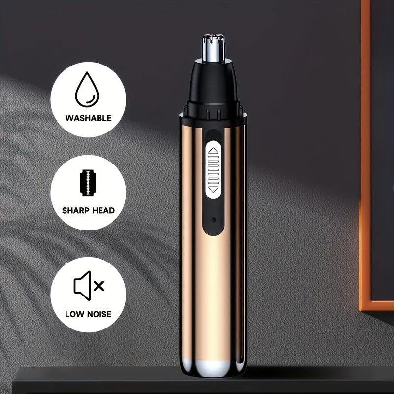 1pc electric nose hair trimmer   eyebrow and face hair trimming usb charging high quality stainless steel head   for men and women Product details 0