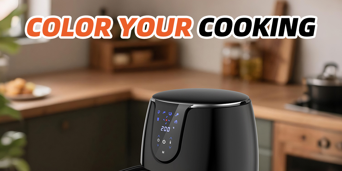 3.5 L Airfryer, 1500 W, met 12 kookprogramma's, temperatuurbereik van 80-200 °C, anti-aanbaklaag, timer, vaatwasmachinebestendig, en geschikt voor grillen, bakken en dehydrateren zonder olie of vet