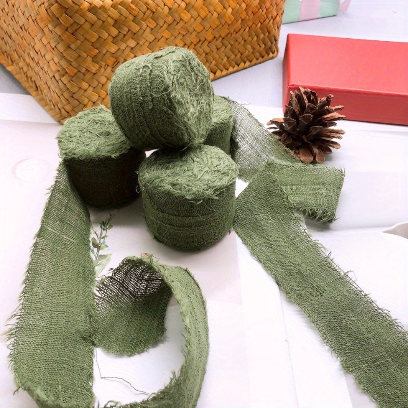 5 yards roll 2 38mm 1 5 inch dark   torn fringe ribbon burlap decorative tape suitable for easter valentines bouquet ties gift wrapping straps ideal for wedding invitations diy hair accessories birthday parties crafts clothing accessories holiday scenes 0