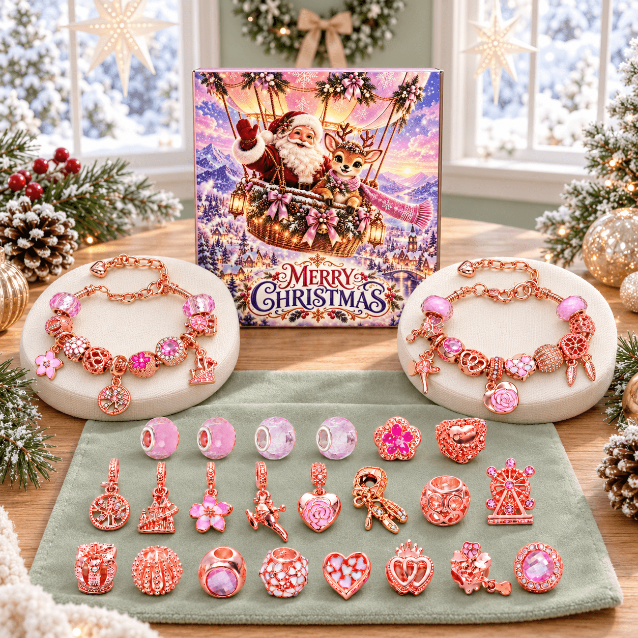 2026 Bulk Christmas Advent Calendar Gift Box, 24-Day Countdown