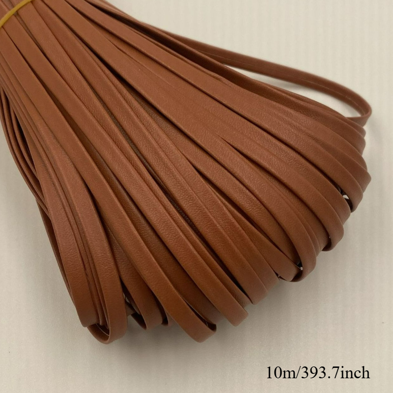 E-shop 10M/393.7Zoll 5mm Kunstleder Seil - Weiches, flexibles Bastelband für Schmuckherstellung, Uhrenarmbänder, Taschengriffe & - Mehrfarbige
