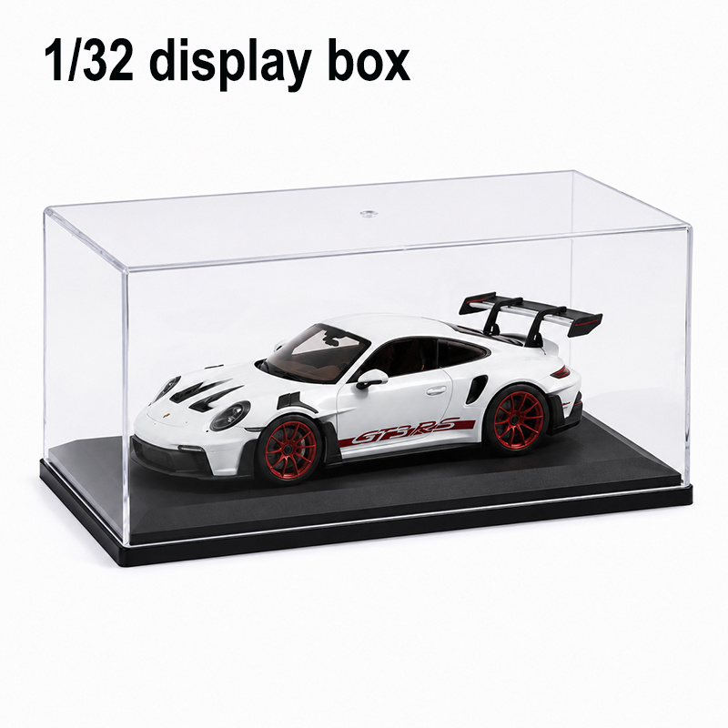 Image of 1pc Clear Acrylic Display Case For1/32 Diecast Cars - Dust-proof Stackable Storage Box, 19*8.4*8.4cm Transparent Showcase For , Action Figures, Collectibles & Jewelry