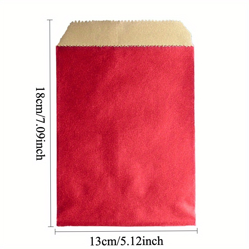 25pcs 13x18cm (5x7 Inch) Solid Color Paper Bags – Elegant And Versatile Gift Packaging For Weddings, Parties, And
