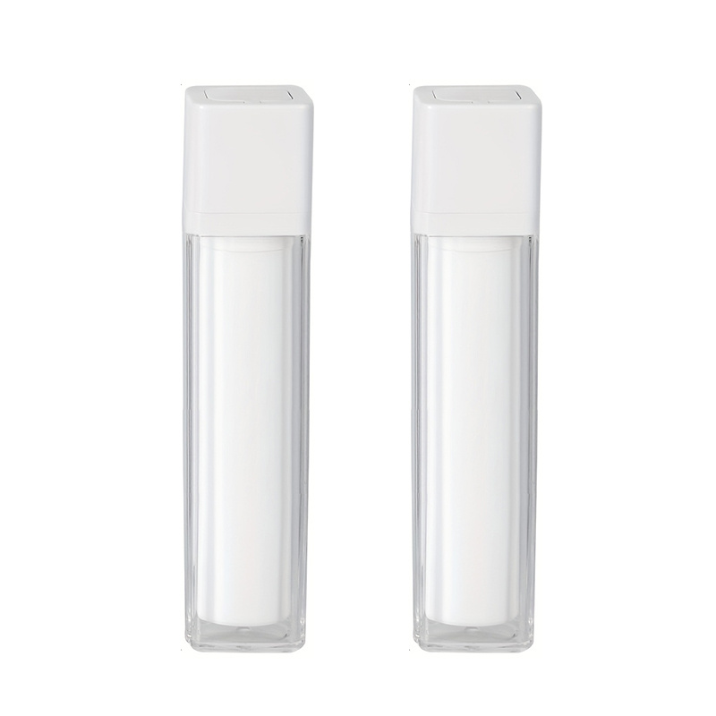 TEMU Quadratische Drehdruck-Lotionflasche, Vakuum-Pumpen-Ausgabeflasche, Wiederverwendbare Kosmetik-Aufbewahrungsbox, Reisefreundliche Creme- und