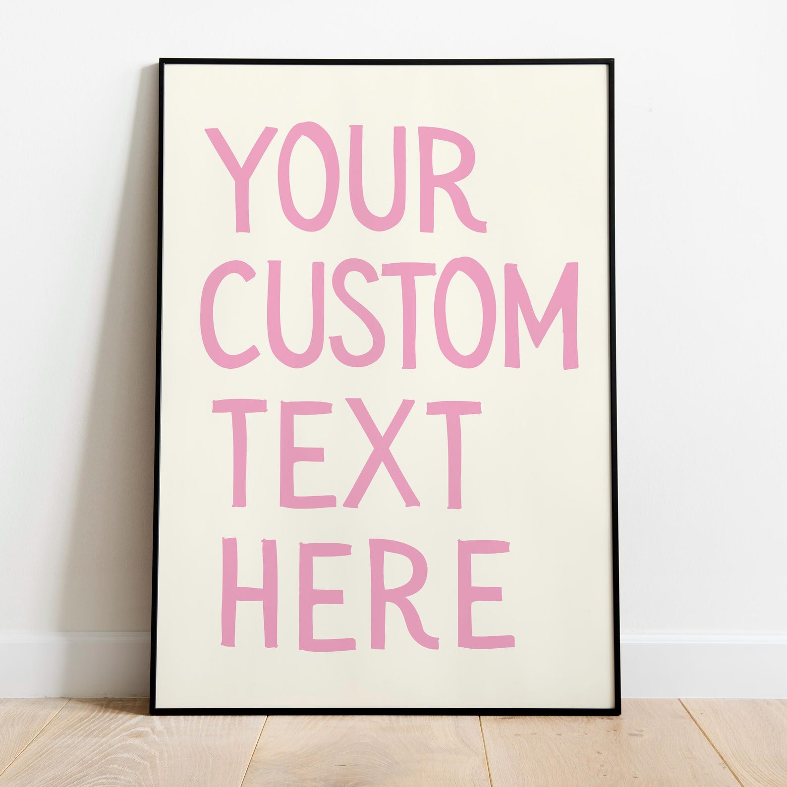 2D Flat Personalized Typography Art Minimalist Poster