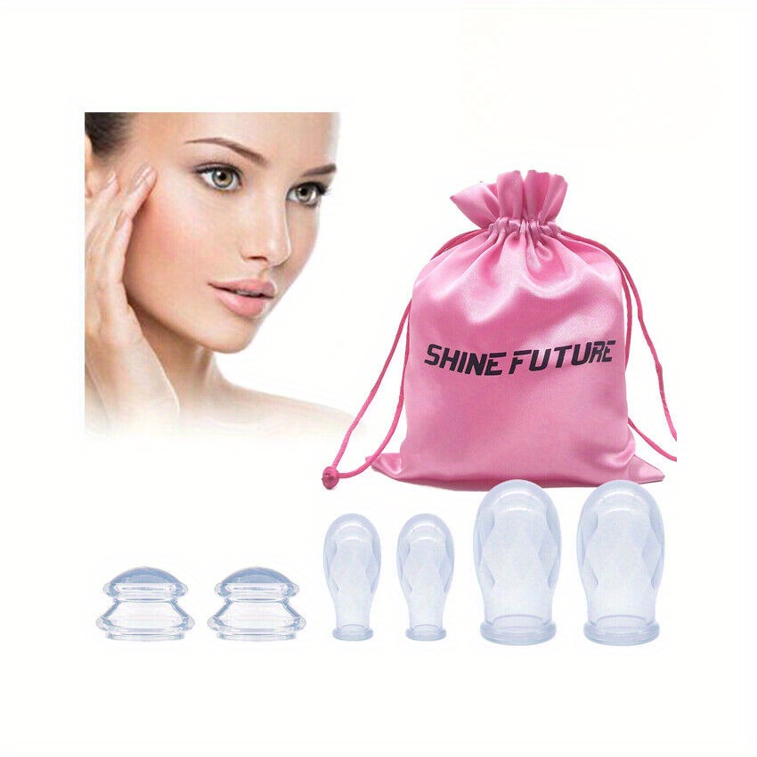 Anti-rides - Facial Lift Cup Ventouses Massage Keyxer - Lot De 4