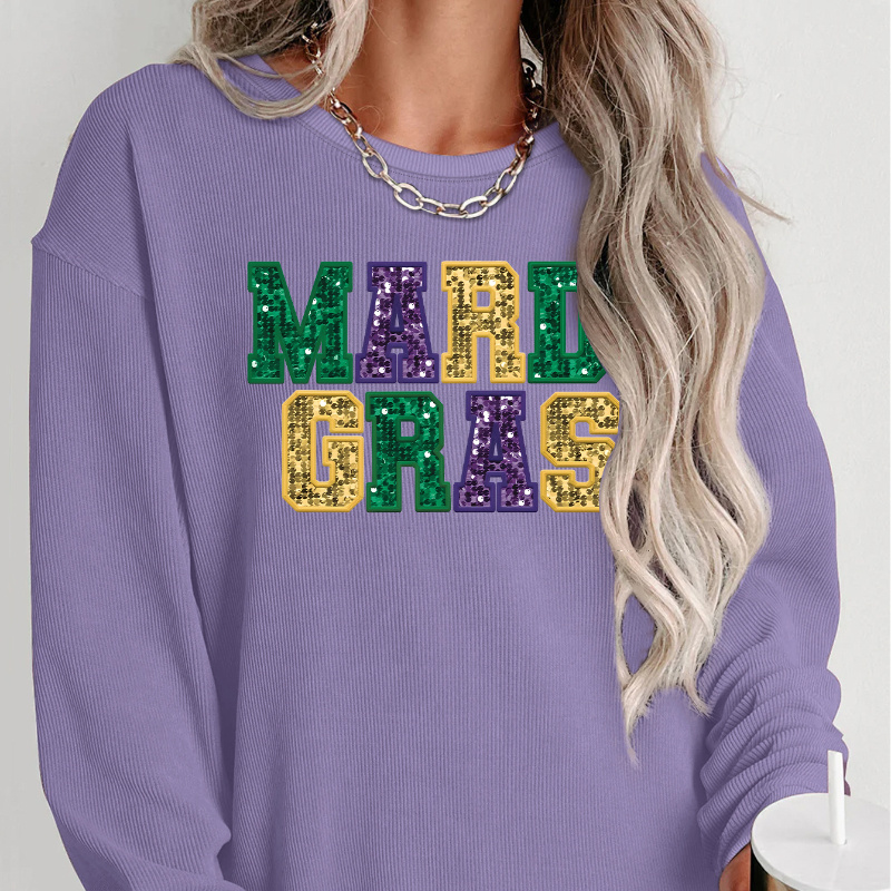 

Women's Sweatshirt - Long Sleeve , Polyester ,