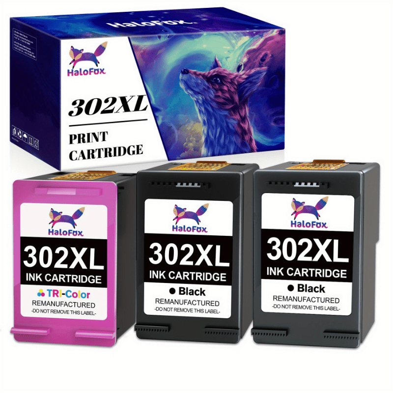 3 Packs Compatible 302xl 302 Multipack Printer Cartridge For 1110, 2130 3630 3636 3639, 3830 3831 3833, 4520 4525 4527 4650 4652 4655 5230, 4520 4525.