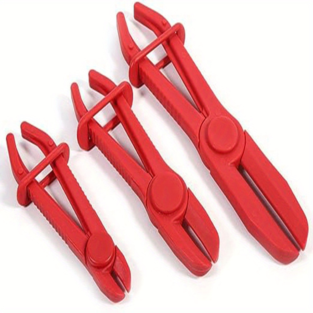 TEMU 3pcs Set Of Plastic Cutting Pliers, Sealing Pliers, Automotive Repair Pliers, Automotive Oil Pipe Clamp Tools