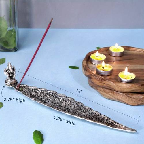 elegant silvery holder set of 2 relaxation meditation home fragrance aromatherapy decor