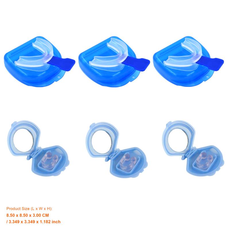 3 Pack Anti Snoring Mouthguard & Nose Clip Sleep Aid Set - -Snoring Device with Ergonomic Design, Comfortable Mouthpiece & Nose Clip for Better Breathing, Restful Sleep, No Batteries/Electricity-Free, Travel-Friendly for Home & Travel Use, Snoring Solution for Men & Women, Snore Prevention, Sleep Apnea Aid, Discreet Design, Lightweight Mouthpiece, Soft Material, Durable Construction, Breathing Aid, Snoring Device For Women, Snoring Device For Men, Anti Snoring Mouthpiece, Sleep Apnea - Image 6