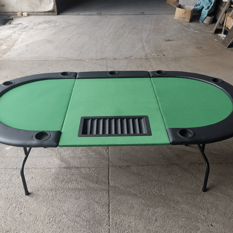 1 Iron Foot 9-Hole Banker Circular Poker Table Game Table