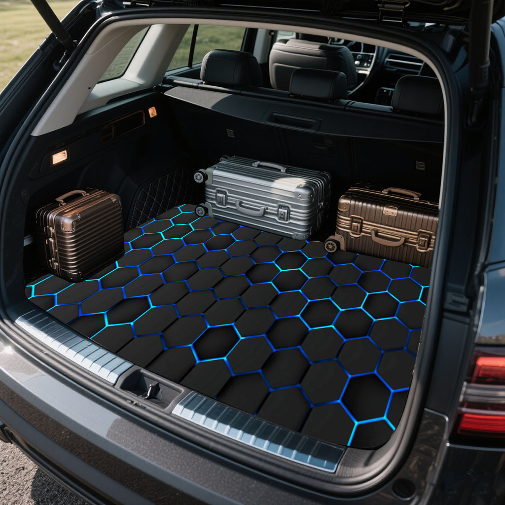 TEMU Alfombrilla Universal para Maletero con Hexagonal - Forro de Carga Transpirable Todo- Compatible al 95% en Sedanes, SUVs y Camionetas | Adecuado