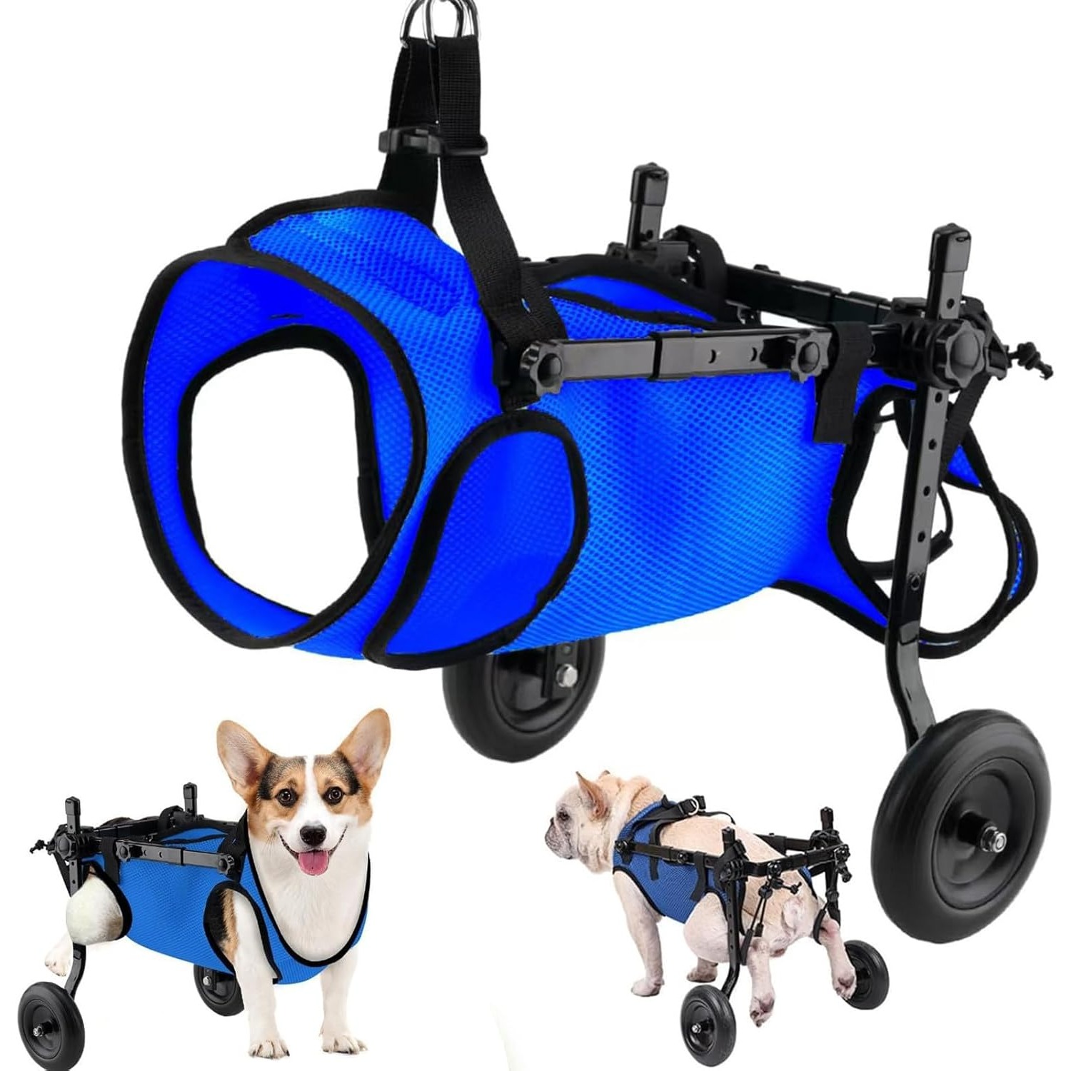 Image of Dog Wheelchair For Legs, Adjustable For Disabled Dogs, Supports Weights Up To 10kg
