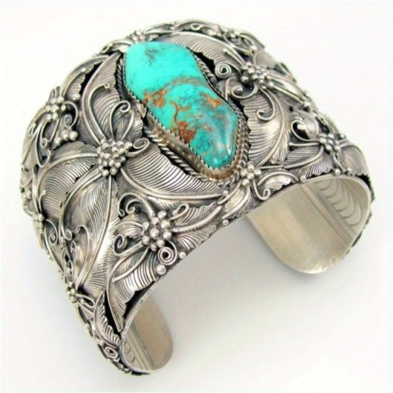 

-chic Vintage Ring With Turquoise , & Vacation, Ideal Gift