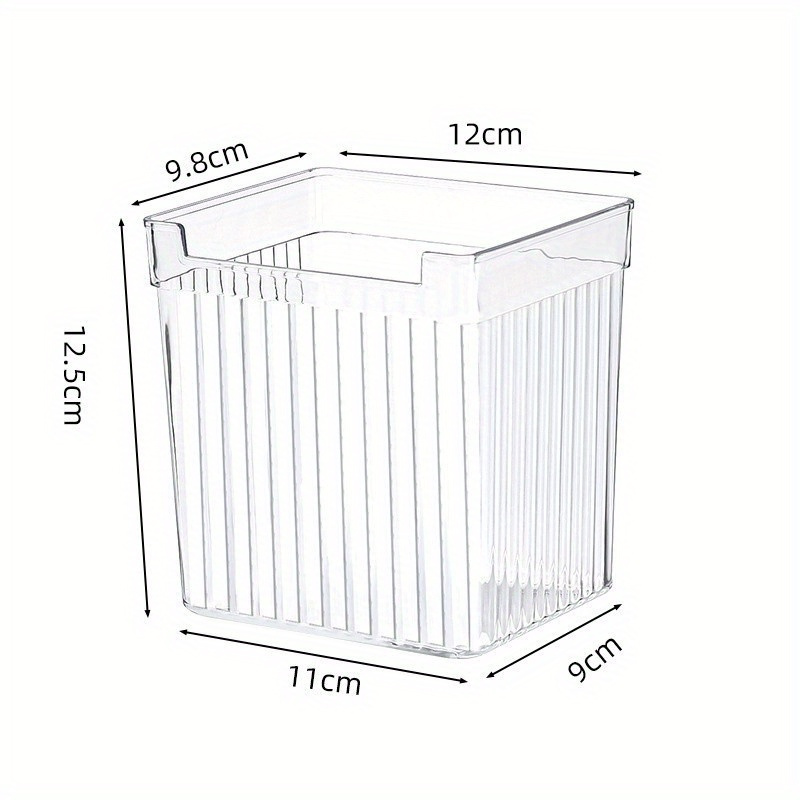 TEMU Multipurpose Transparent Refrigerator Organizer Pp Plastic Fridge Organizer Food Storage