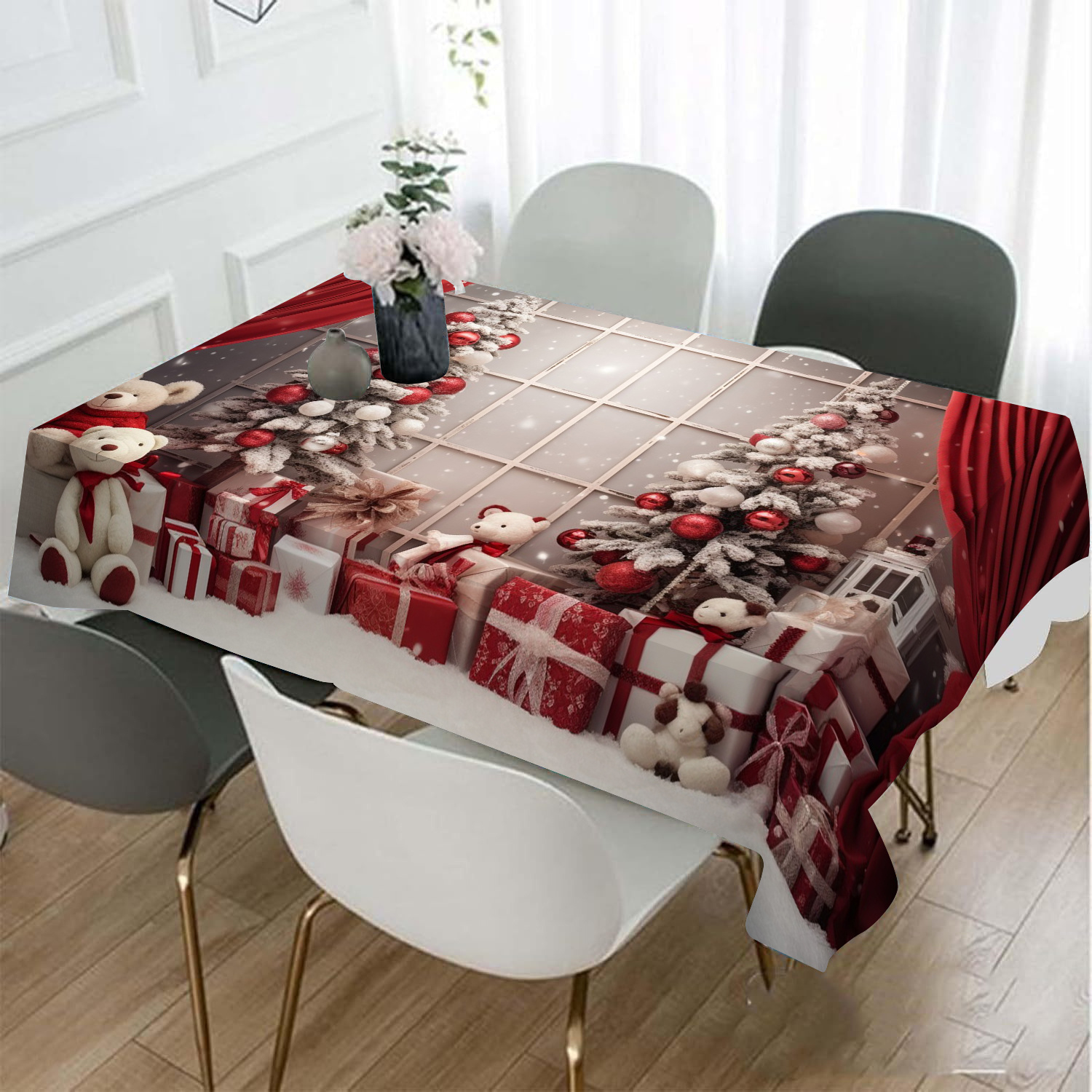 

Christmas Tablecloth - Non-woven, , , For & , -, Decor, 1pc