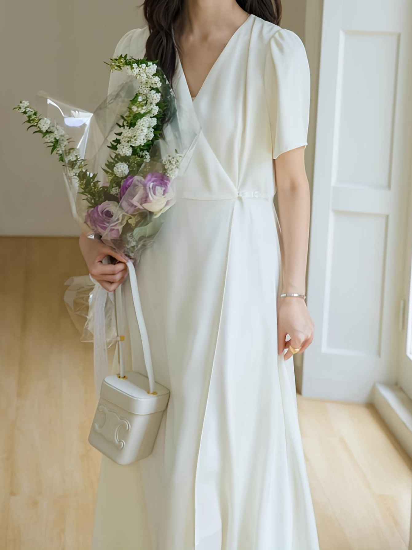 white dresses wedding sold on Temu United States