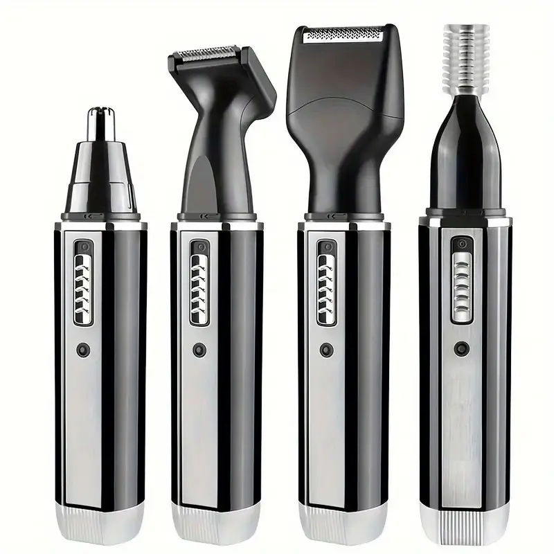 4 in 1 mens grooming kit usb rechargeable electric shaver nose ear hair trimmer beard and eyebrow portable body hair trimmer mens personal care tools set the best easter fathers day gif Product details 4