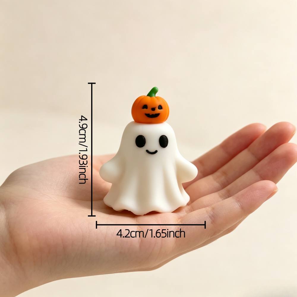 TEMU 1 Halloween Head Pumpkin Ornament Miniature Scene Desktop Decoration Festival Atmosphere Photo Prop Halloween Party Window Home Desktop Ambience