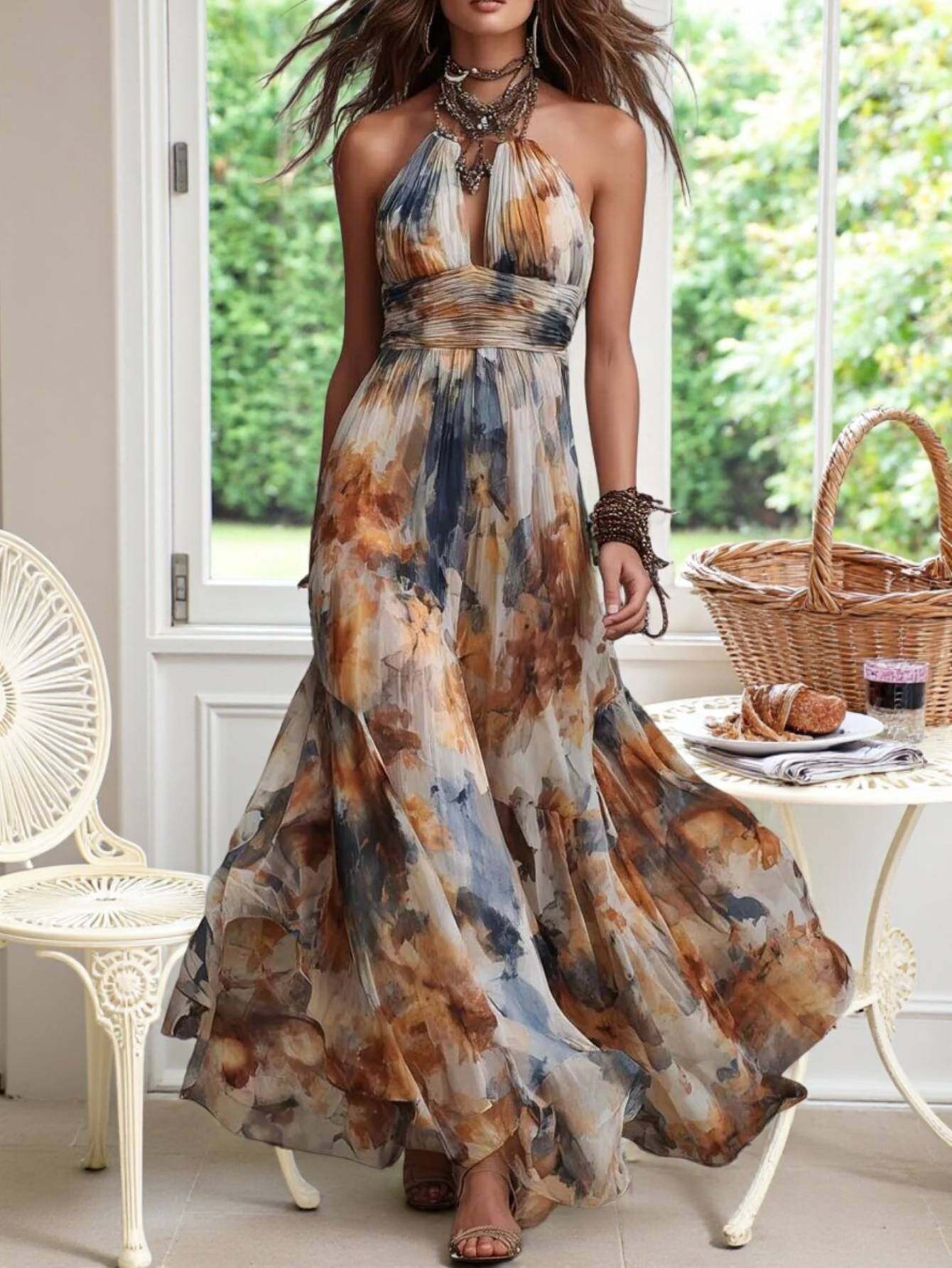 maxi beach dress sold on Temu United States