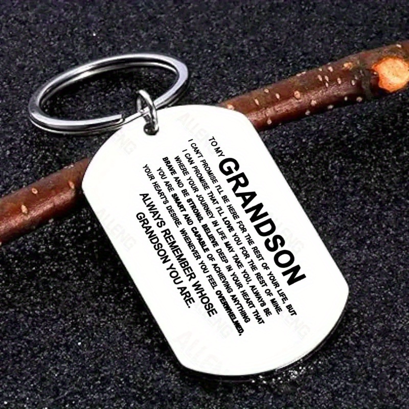 

1pc Steel Inspirational Keychain For , Engraved And , For , , Christmas - Applicable