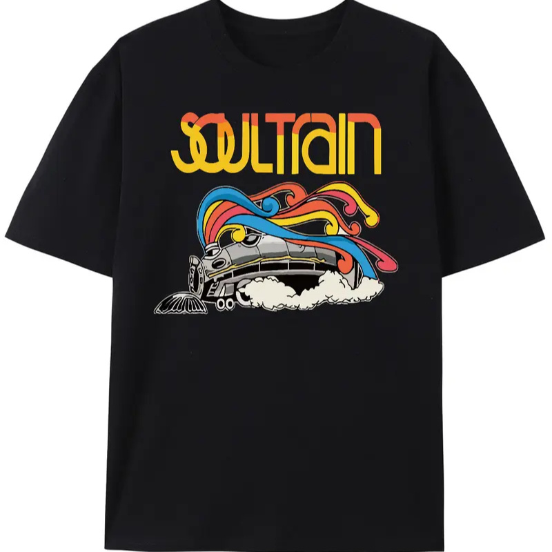 

Men's Cotton T-shirt Train Graphic - Casual Round Neck, Short-sleeved, Breathable Fabric For Summer Sports And Fitness, Printed, Half-sleeved, Style, Conventional Version,