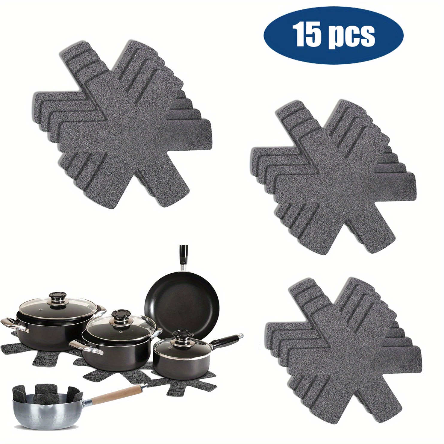 

15pcs Protectors Set - , - Cookware Separators For & - -insulating, Reusable