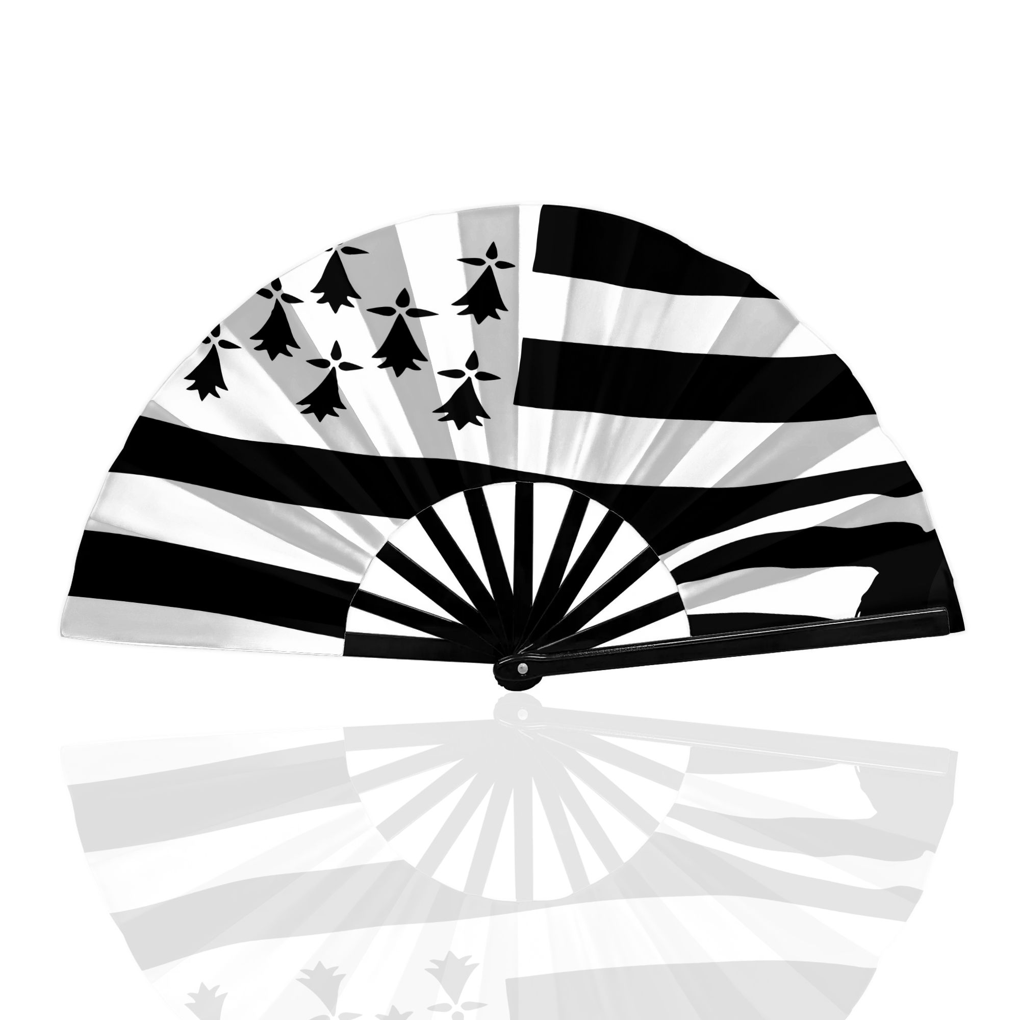 TEMU Éventail pliant style rétro avec motif imprimé 2D léger du drapeau de de