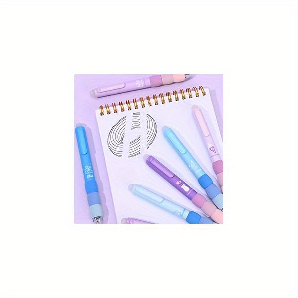 18pcs aesthetic retractable erasable gel pens     8 pens 10 refills cartoon smooth writing pen 0 5mm black blue ink pen   supplies purple theme pens set fancy pens for women colored gel pens cute pens for erase able pen study tools school stationery fancy stationery aesthetic design fine tip pen erasable ink gel pen set   creative writers students Product details 3