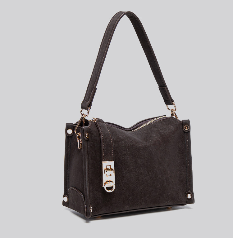 Retro Cowhide Texture Crossbody Bag For Women Casual Tote Bag_voghion.com