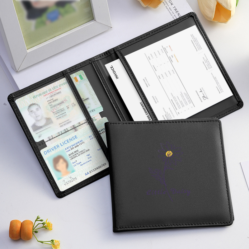 TEMU A Compact And High-quality Wallet For Vehicle Registration And Insurance Cards, Designed To Hold Important Documents, Licenses, Insurance