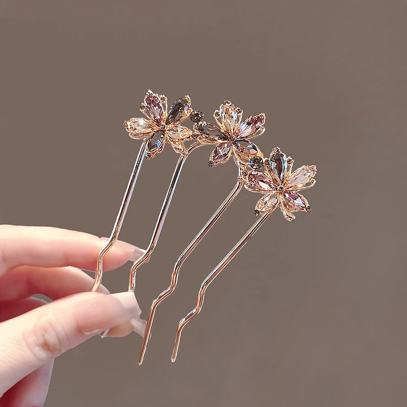 High-end Korean Style Styling Comb, High-end Heavy Maple Leaf Back Of Exquisite Hairpin Hair Clip Headwear