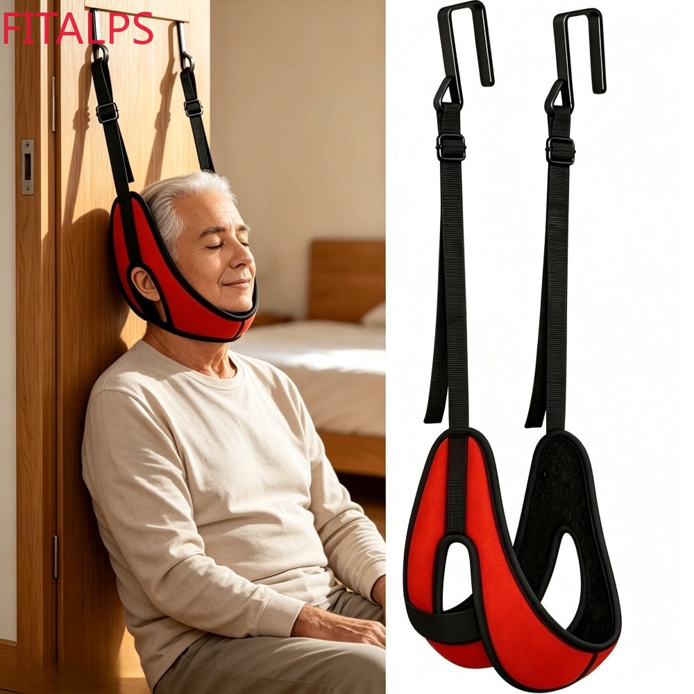 Image of Upgraded Door Mounted Resistance Band Bracket, 370 Lbs Capacity, Thickened , Breathable Construction, Adjustable Size To Fit Most Household Door Frames For Home Fitness