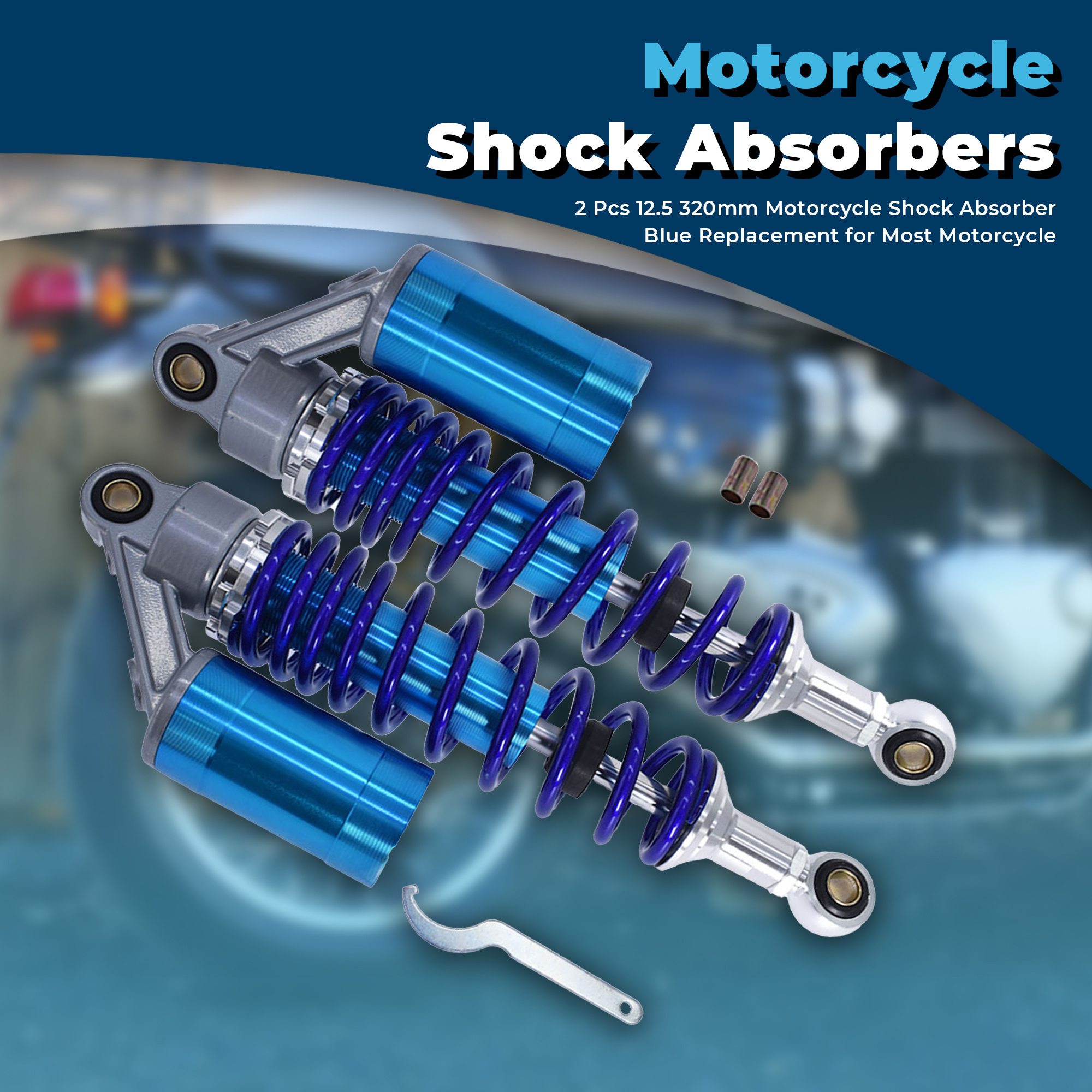 Go Kart Suspension Universal 285mm 320mm Motorcycle Shock Absorber Rear ...