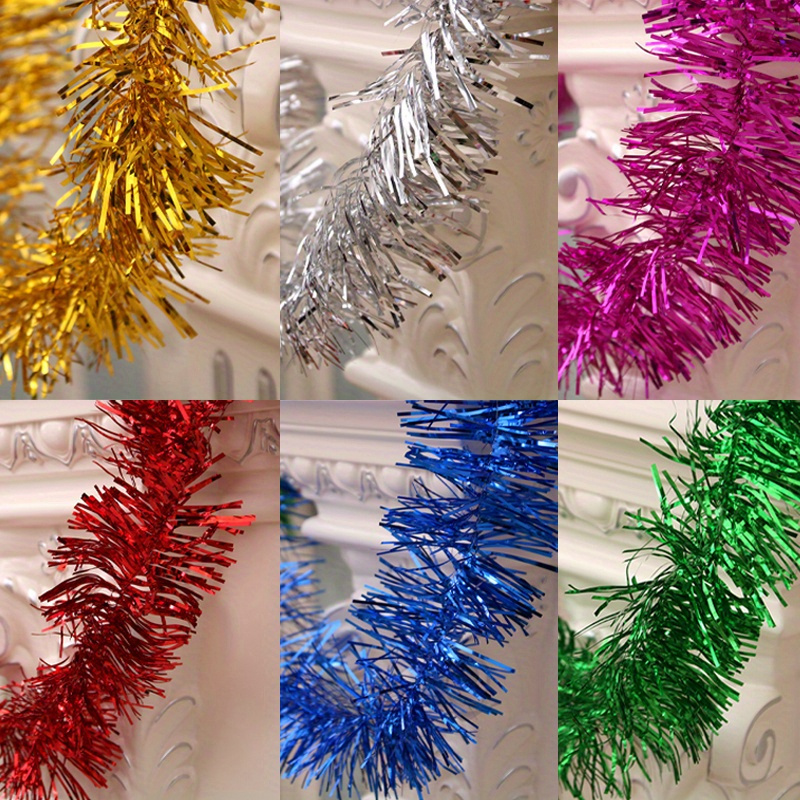 TEMU 6 Colorful Christmas Streamers For Decoration, Festive Ribbons For The Christmas Tree, Multicolored Holiday Streamers