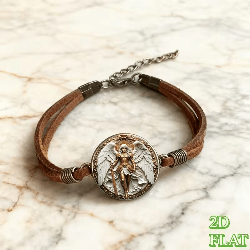 Vintage 2D Flat Pattern Fashion Bracelet, Anniversary Gift