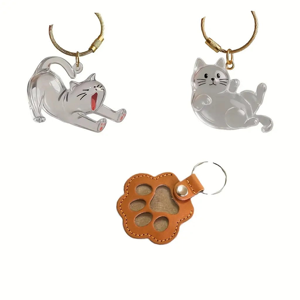 TEMU 3pcs Hair Storage Pendant Bag Phone Keychain Portable Pet Souvenir Keepsake
