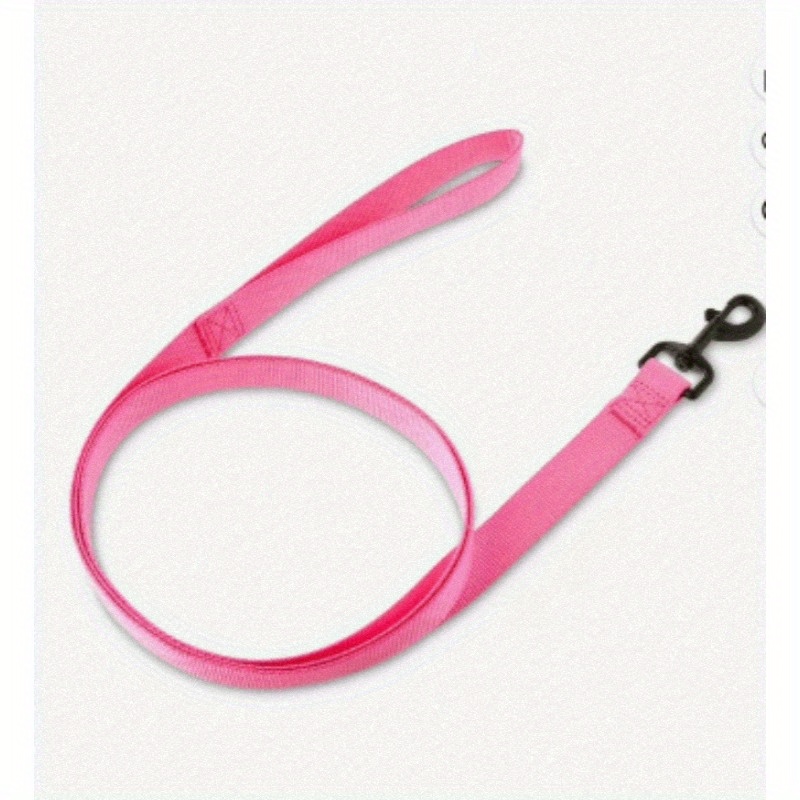 Vibrant Life Solid Polyester 6ft Dog Leash Pink For Medium and Large Dogs