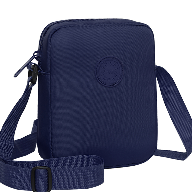 TEMU Gender-neutral Men And Women Single Shoulder Crossbody Bag Solid Color Daily Shopping Mini Phone Crossbody Bag [zipper Random]